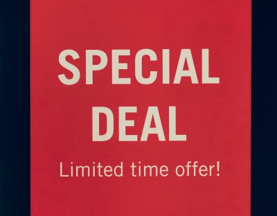 Special deal sign